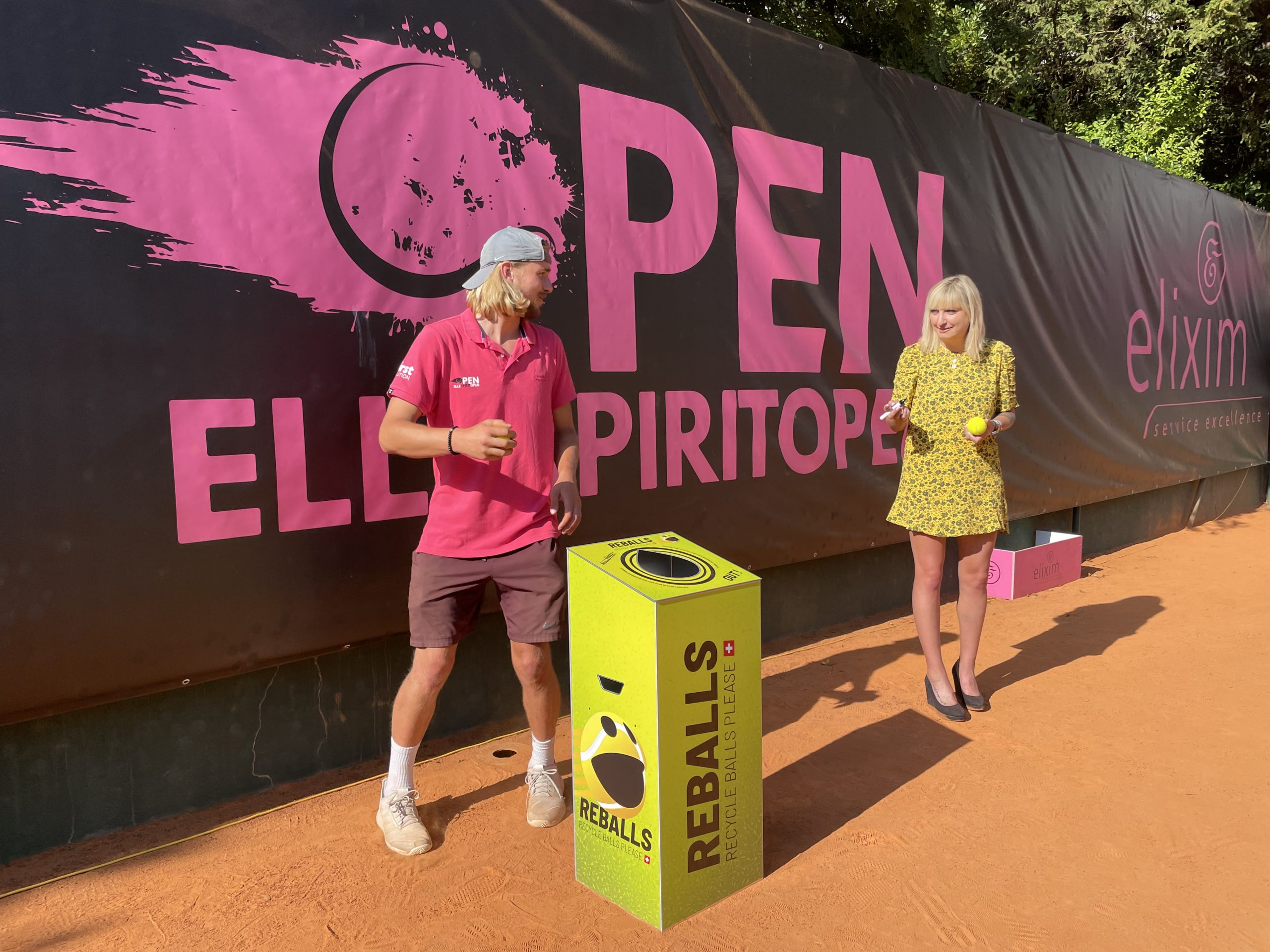 La Tri Uno pour recycler les balles de tennis du Elle Spirit Open de Montreux