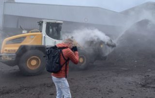 Le contenu de nos poubelles de tri terminent à la com postière de Lavigny