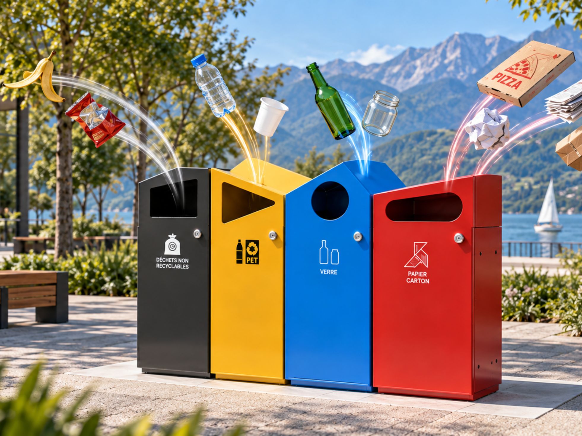 Meilleures poubelles de tri extérieures des collectivités en Suisse