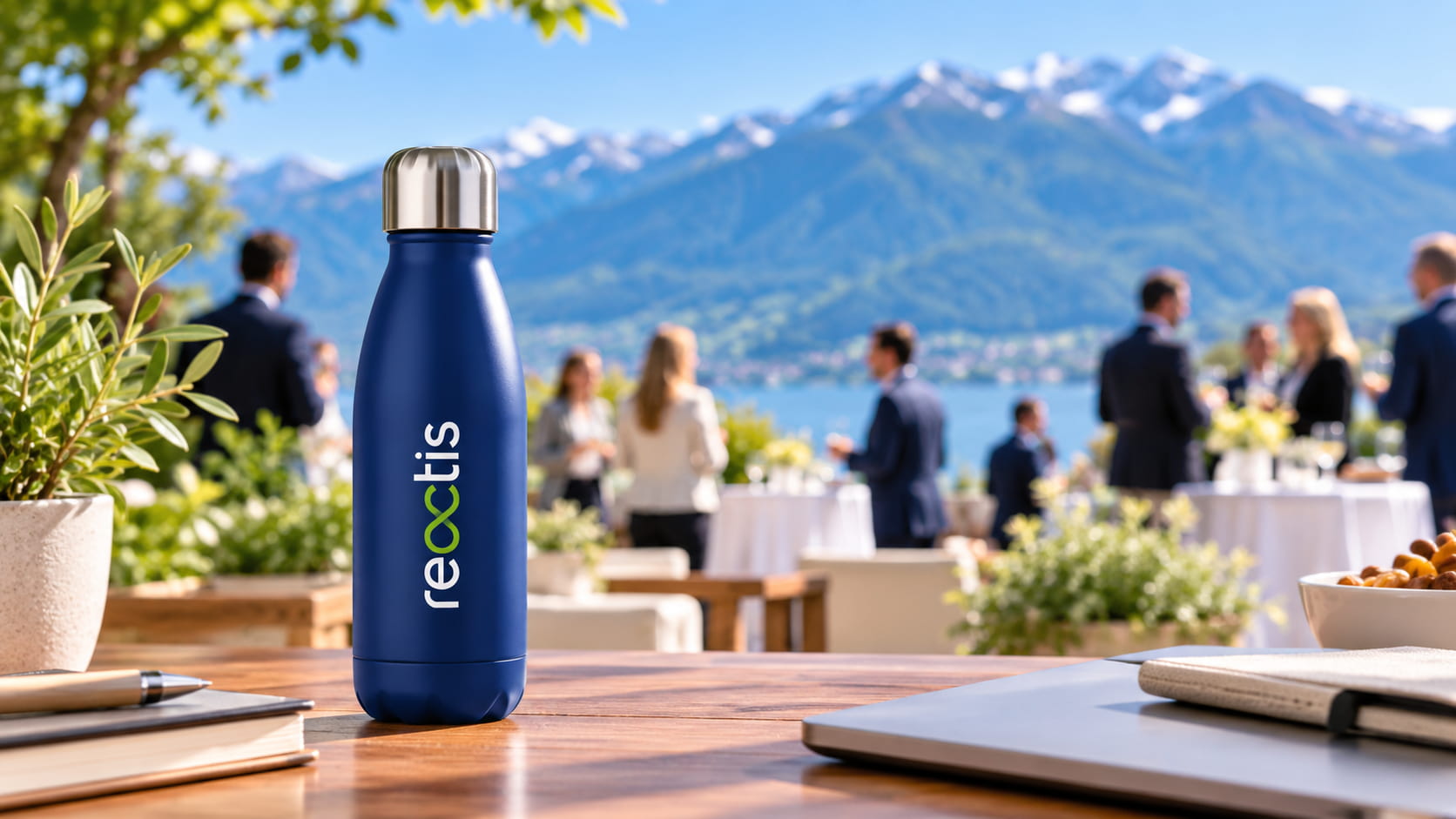 bouteille-personnalisee-entreprises-suisses Goodies zéro déchet pour événements d’entreprise en Suisse